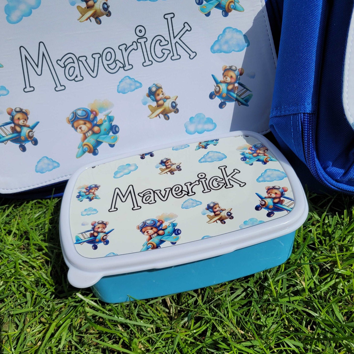 Child's personalised snack tub - 3 colour options