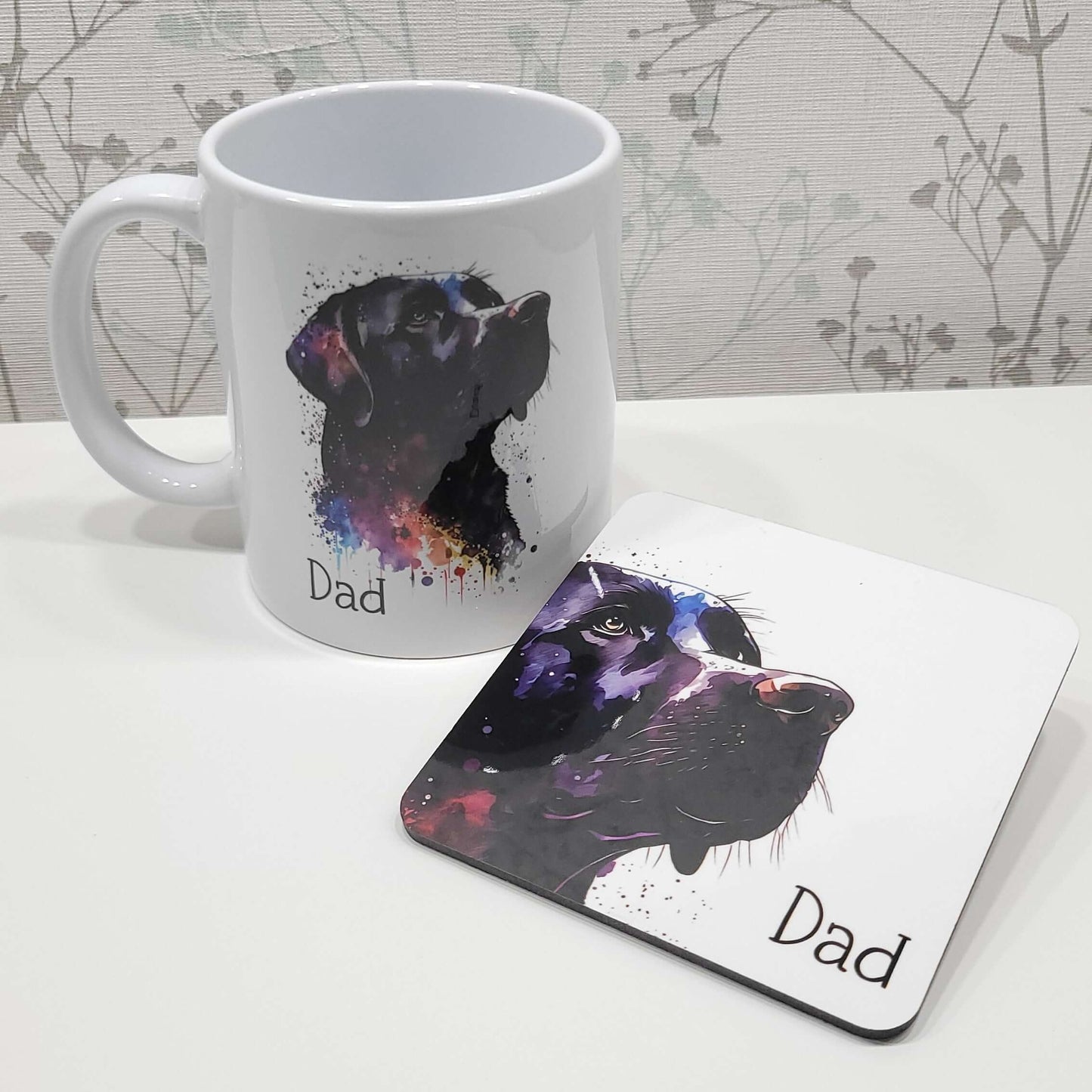 Black Labrador mug - Printed personalised mug