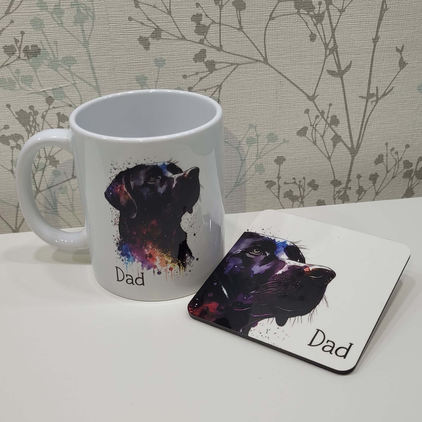 Black Labrador mug - Printed personalised mug