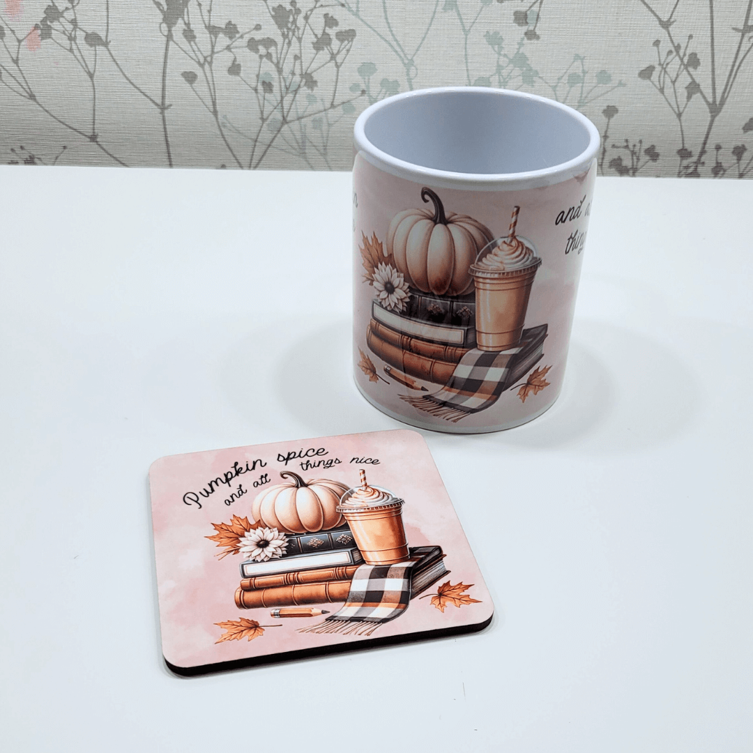 Pumpkin spice coaster – Autumn Vibes for Your Table
