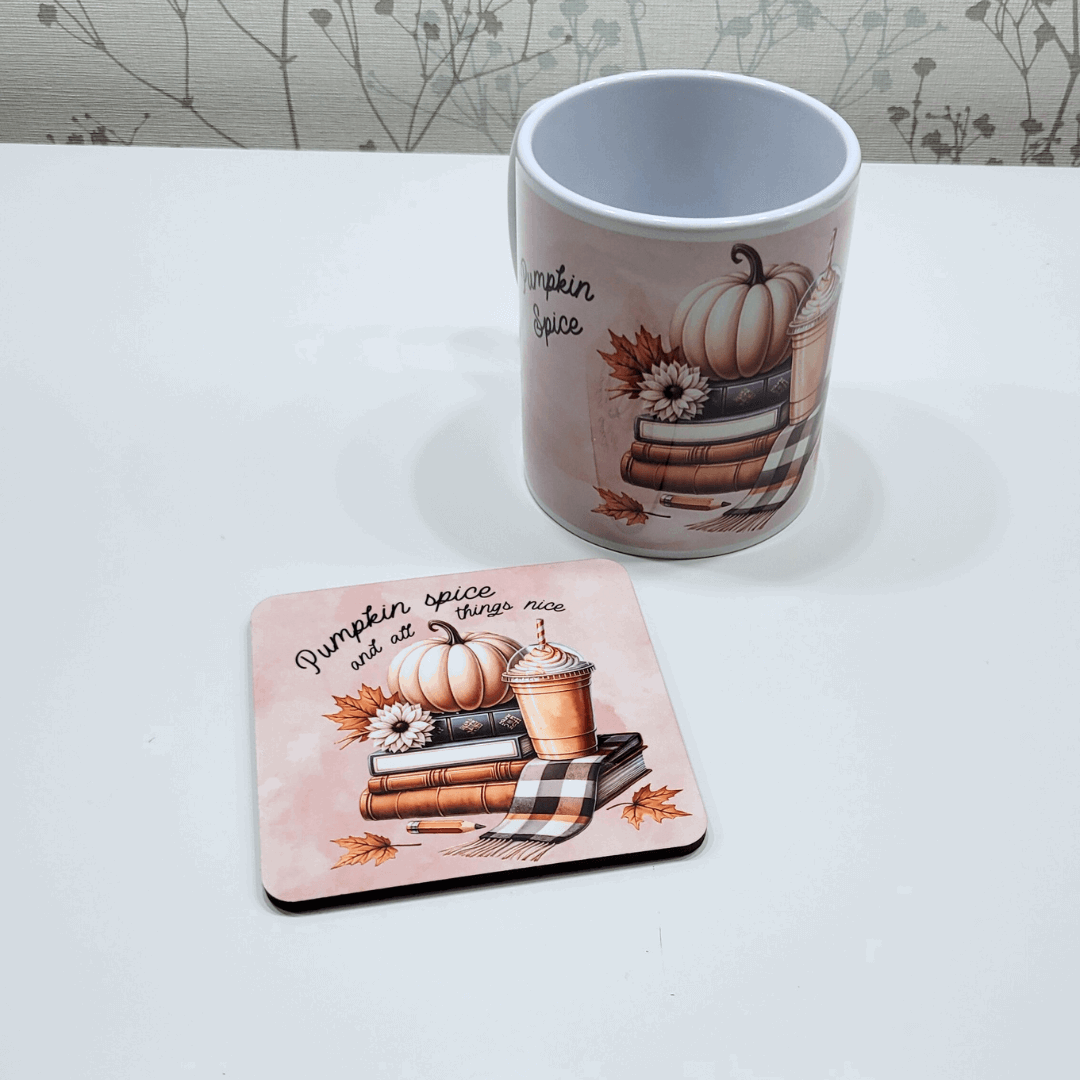 Pumpkin spice coaster – Autumn Vibes for Your Table