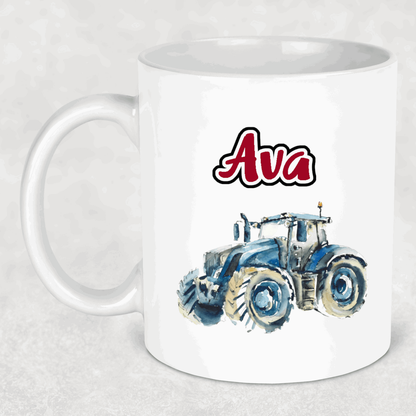 Tractor mug - red 6 options - Sew Tilley
