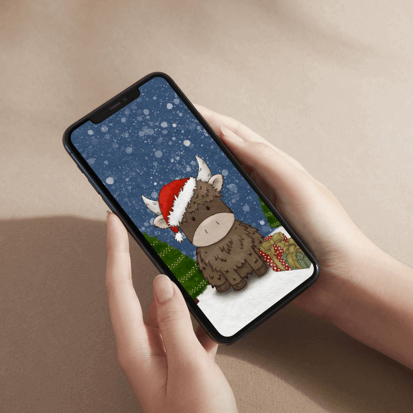 Christmas Collection Digital Wallpaper Set (3 Mobile + 1 Desktop)
