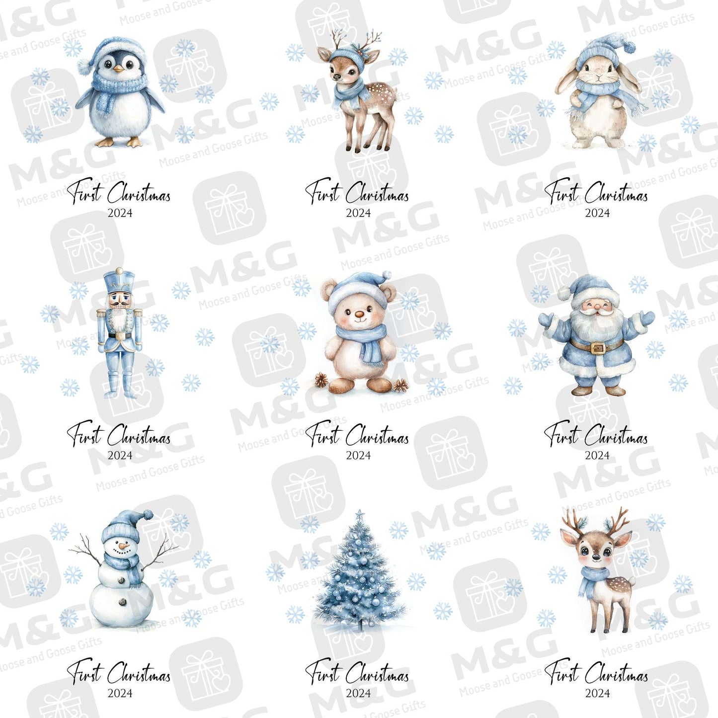 Personalised Ceramic First Christmas Decoration – Boys