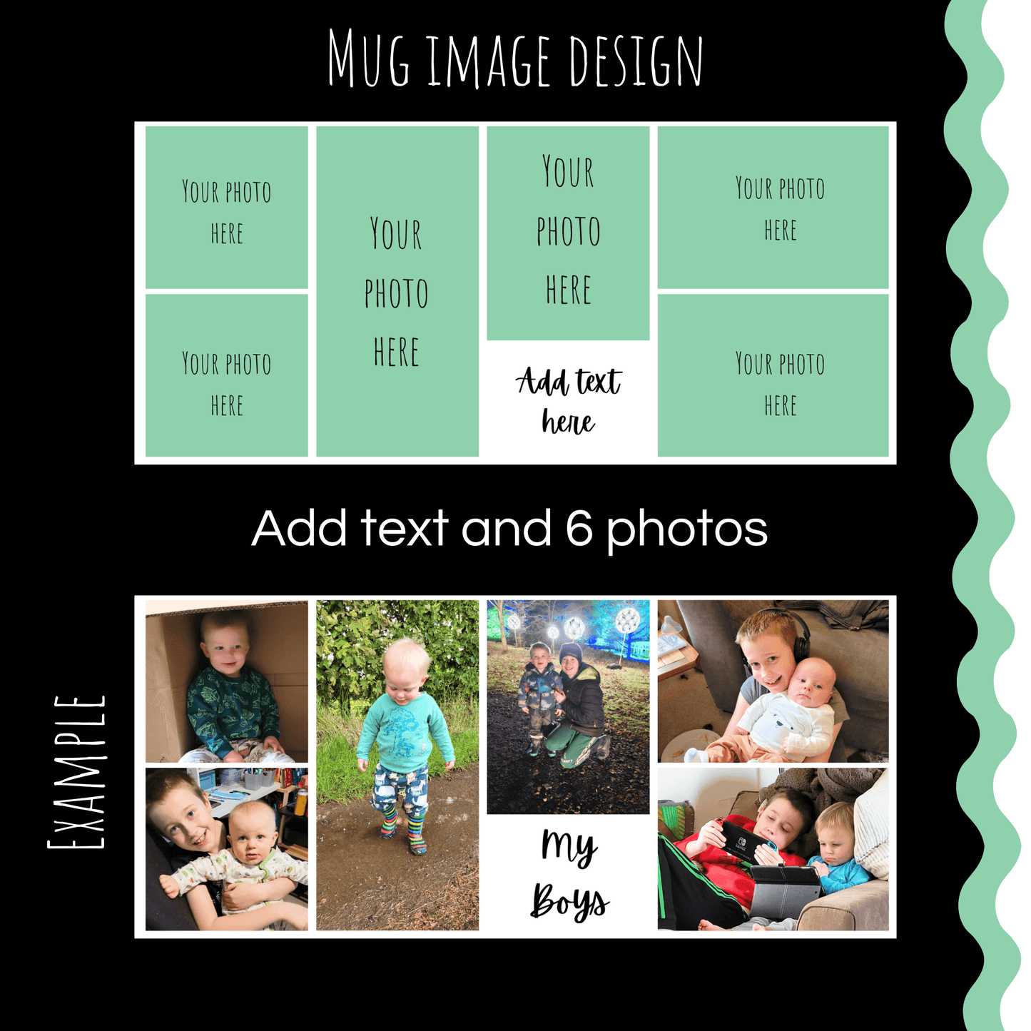 Photo gift mug-6 photo mug