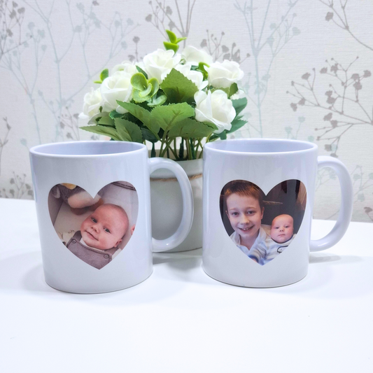 Heart personalised photo mug - moose and goose gifts unique gifts and keepsakes