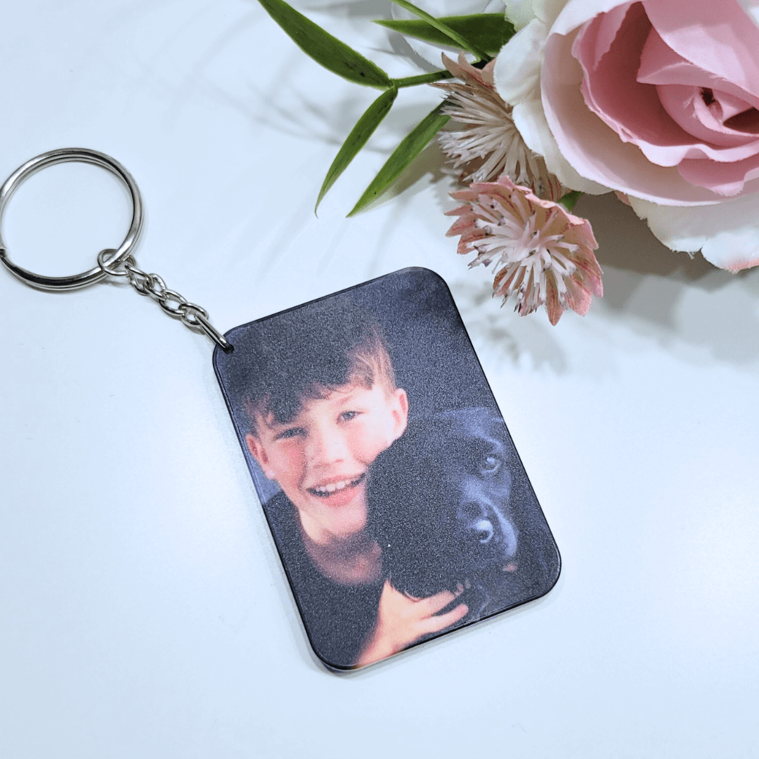 Rectangle personalised keying - photo gift