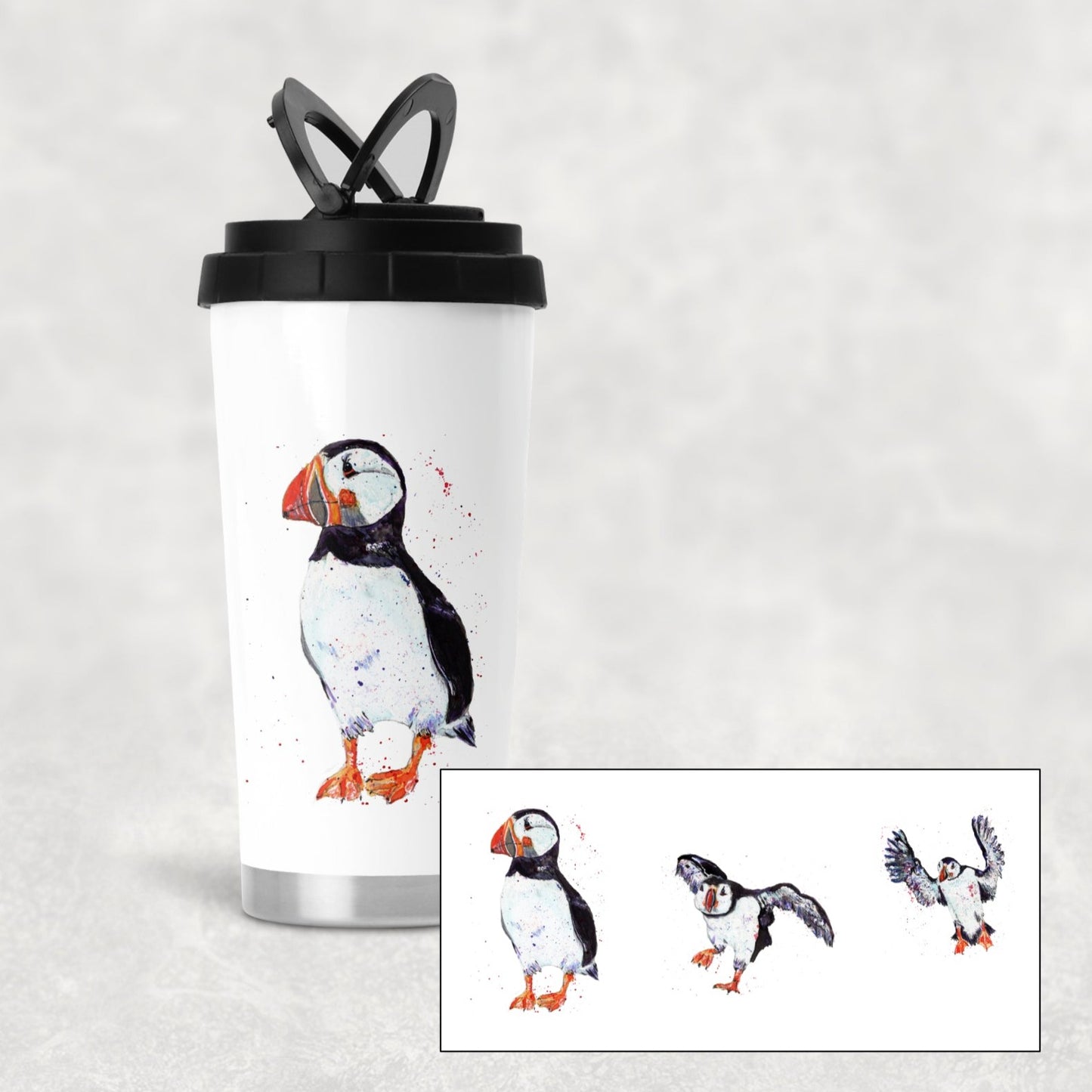 Puffin travel mug - Insulated travel mug