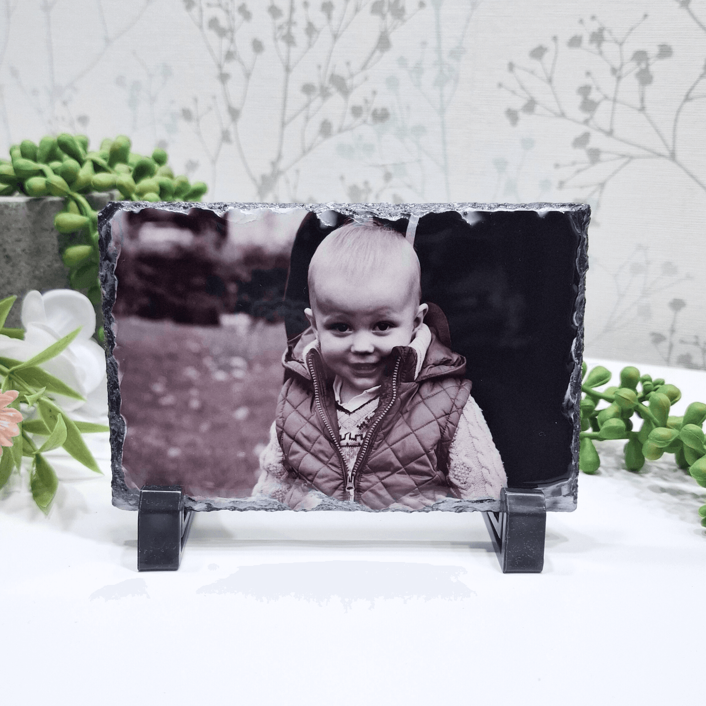 Personalised rock photo slate gifts