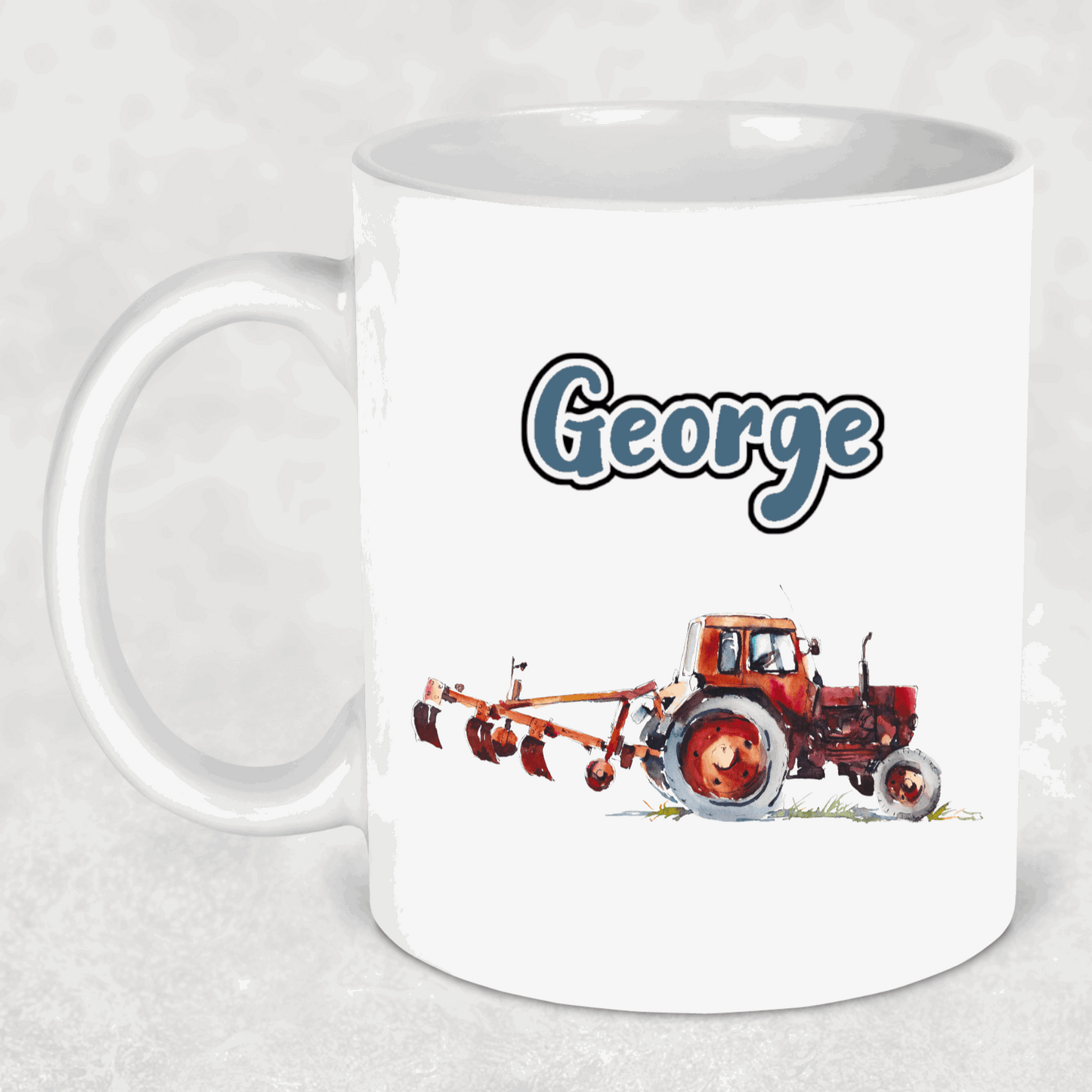 Tractor mug - Blue 6 options - Sew Tilley