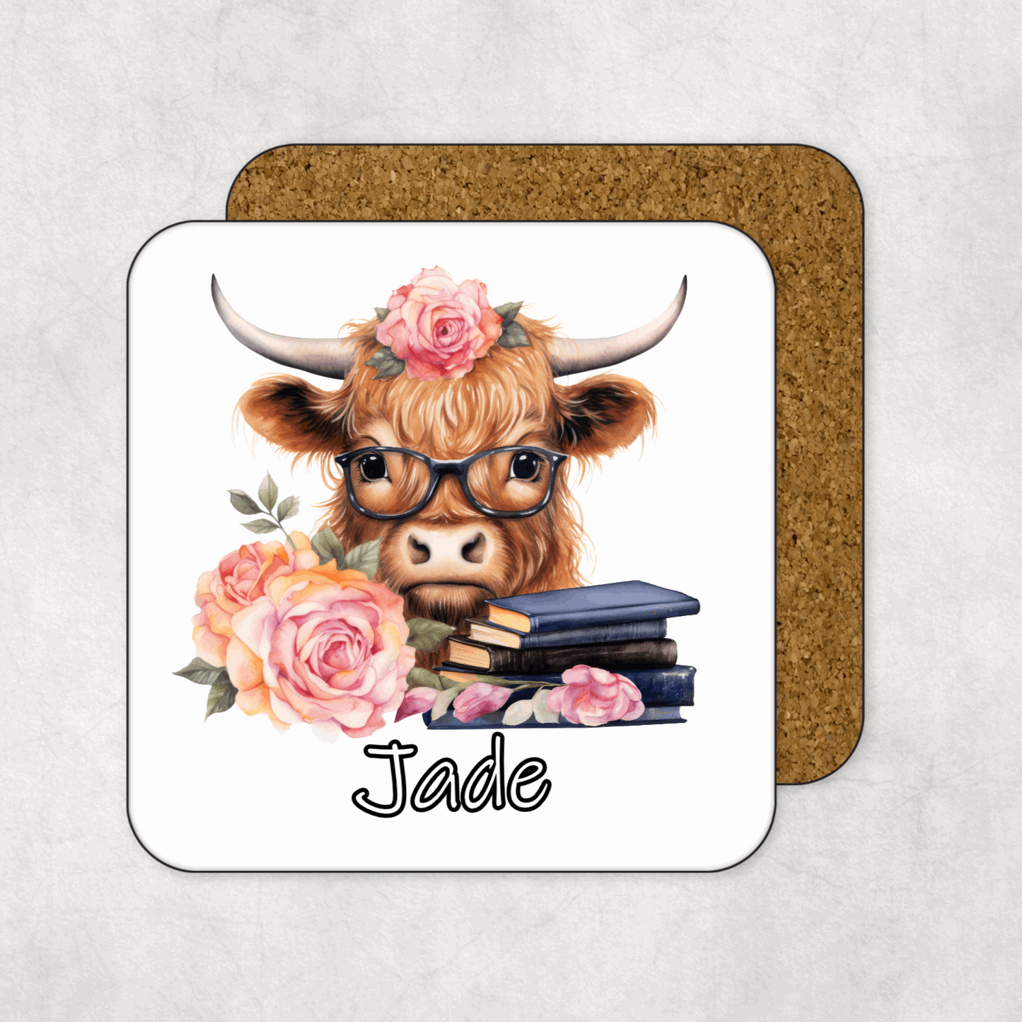 Reading  highland cow personalised mug - ceramic mug