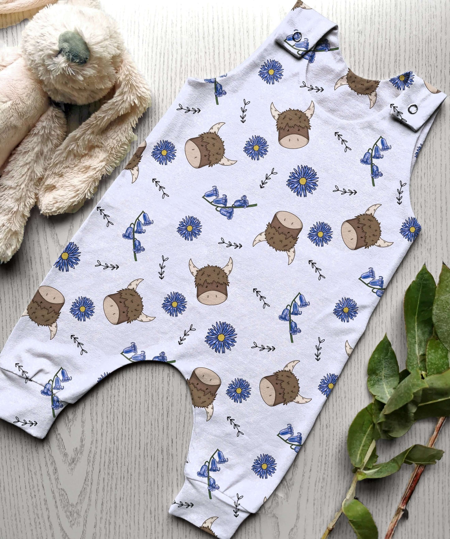 Highland Cow Seamless Pattern