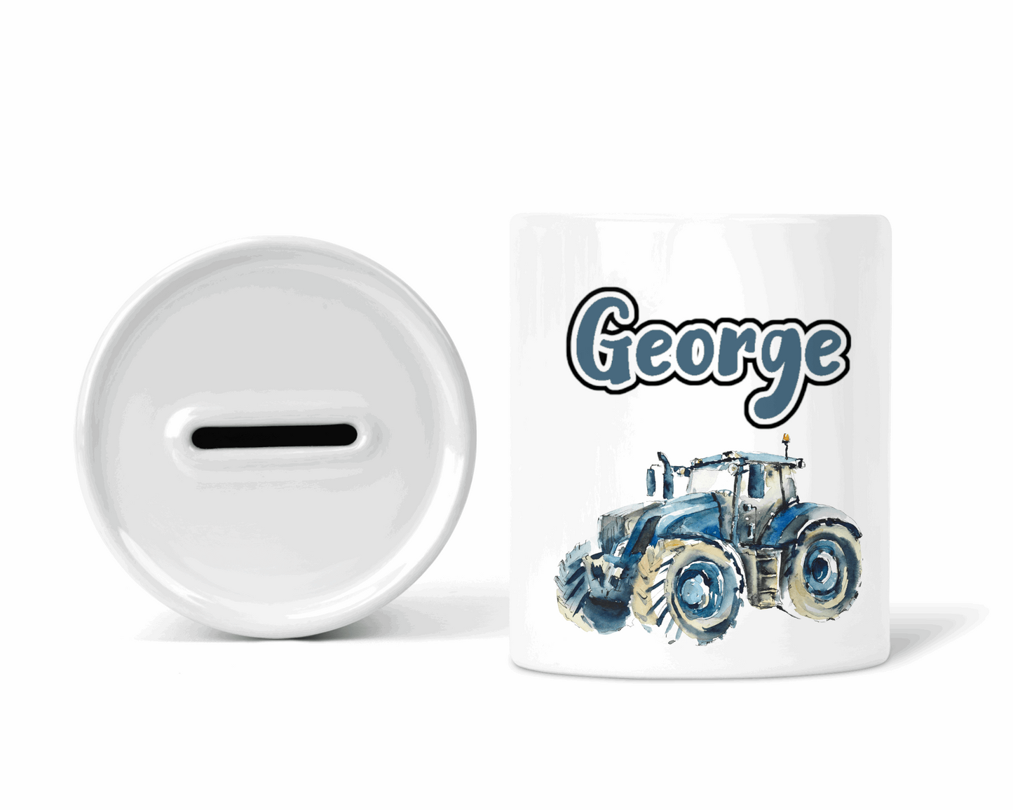 Tractor money box - Blue 6 designs - Sew Tilley