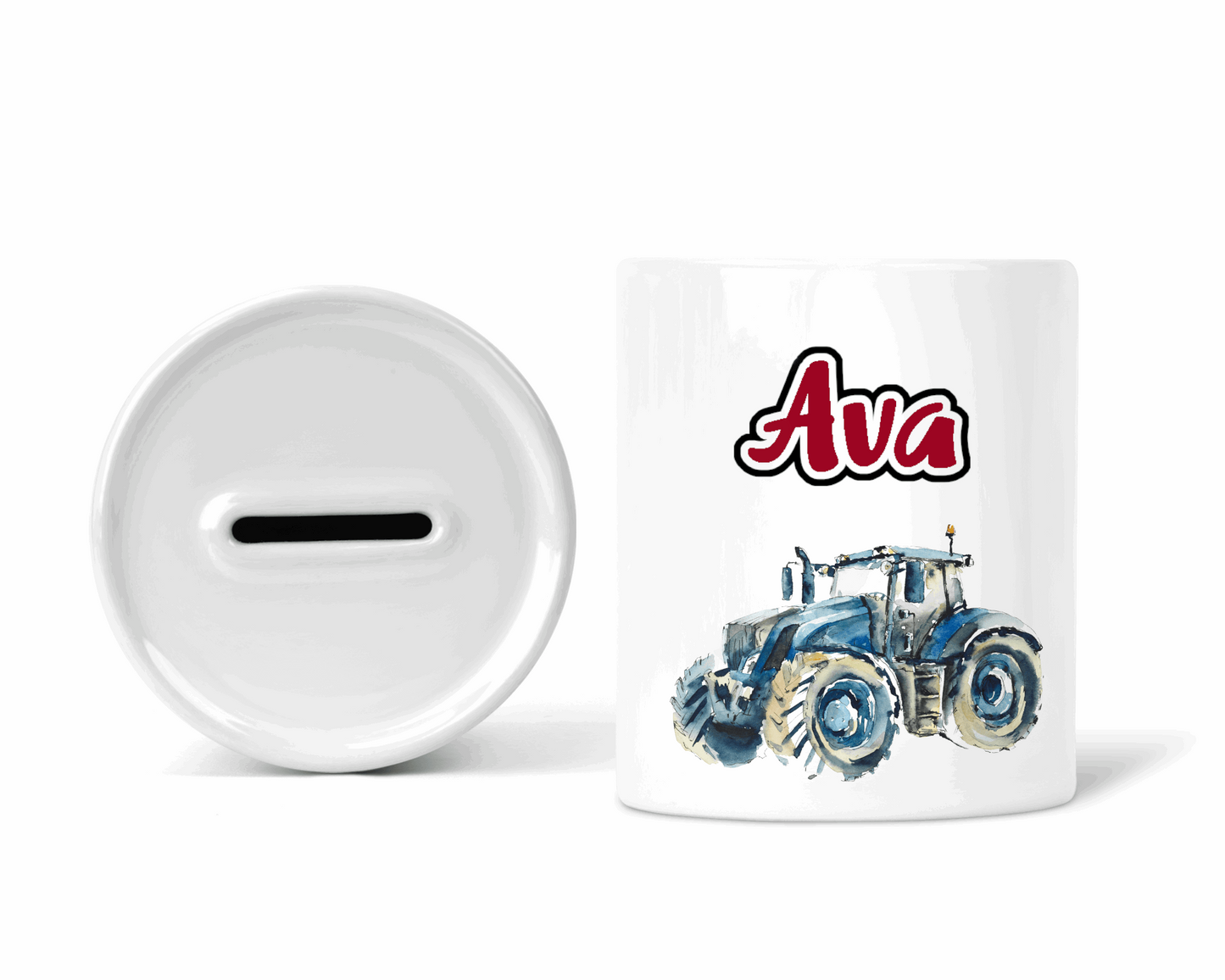 Tractor money box - Red 6 designs - Sew Tilley