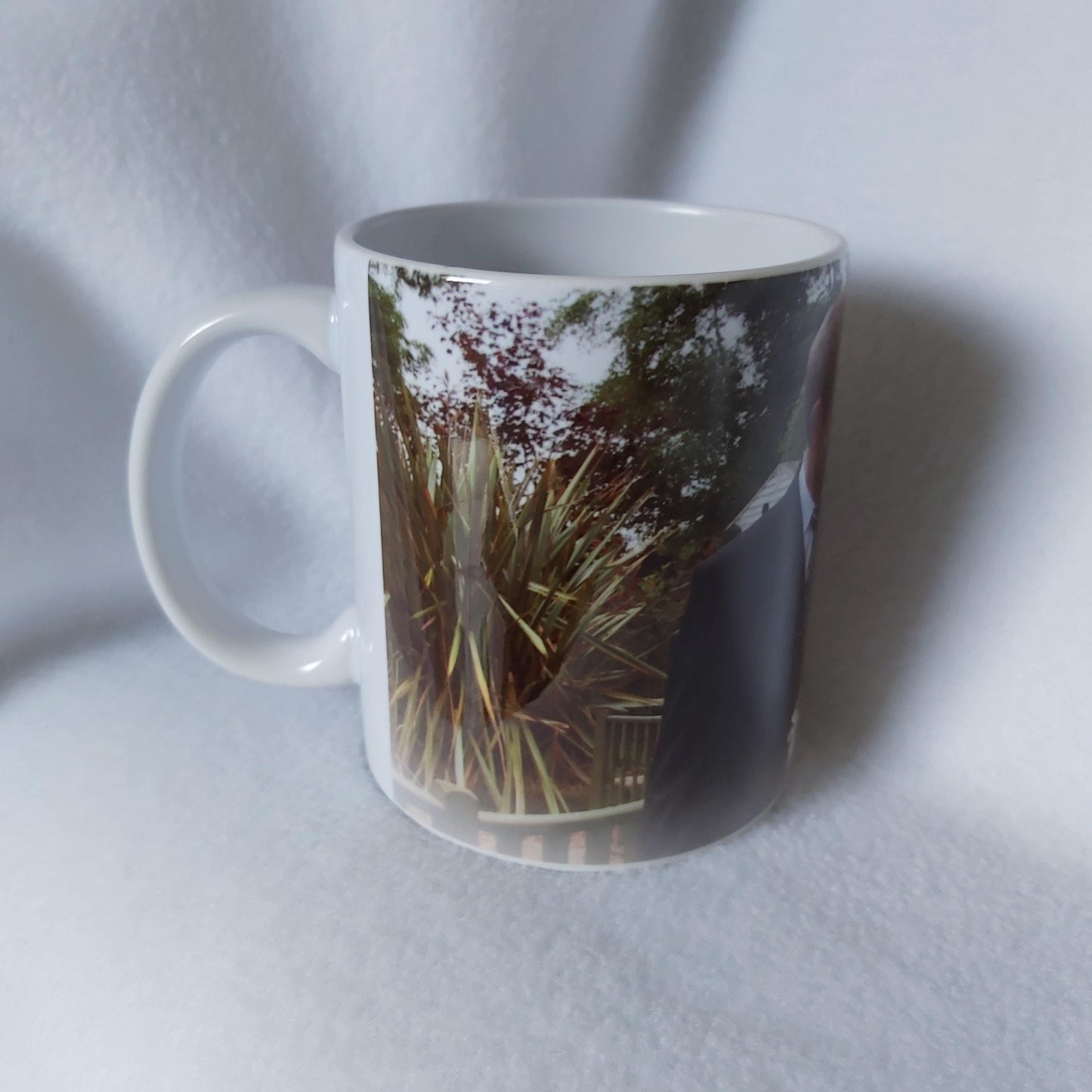 Personalised photo mug white with handle - Moose and goose gifts