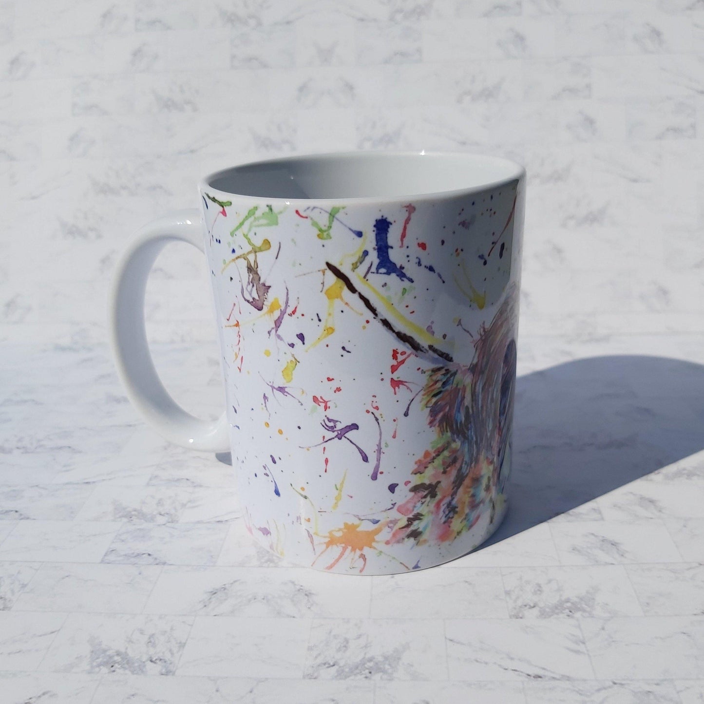 Water colour highland cow mug - Sew Tilley
