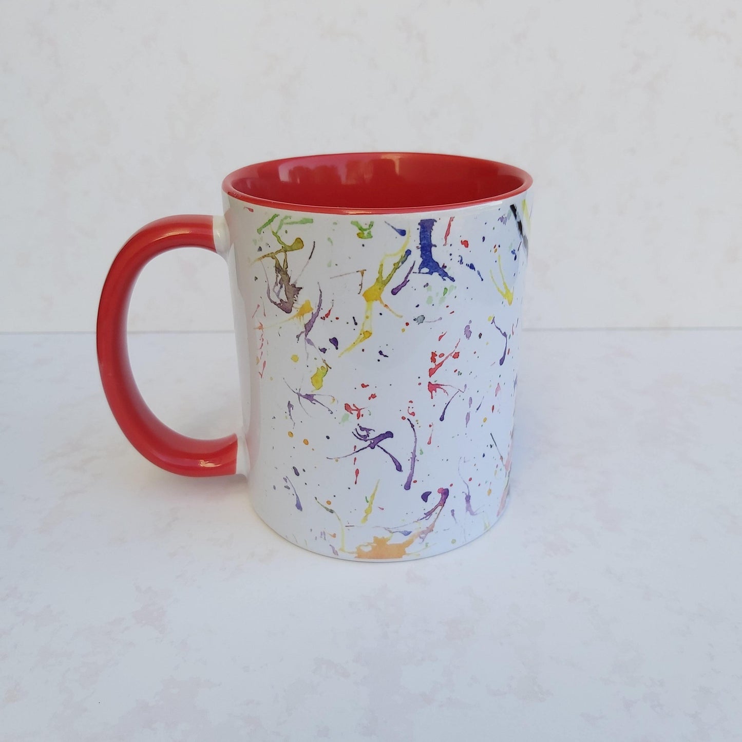 Red Watercolour highland cow mug - Sew Tilley