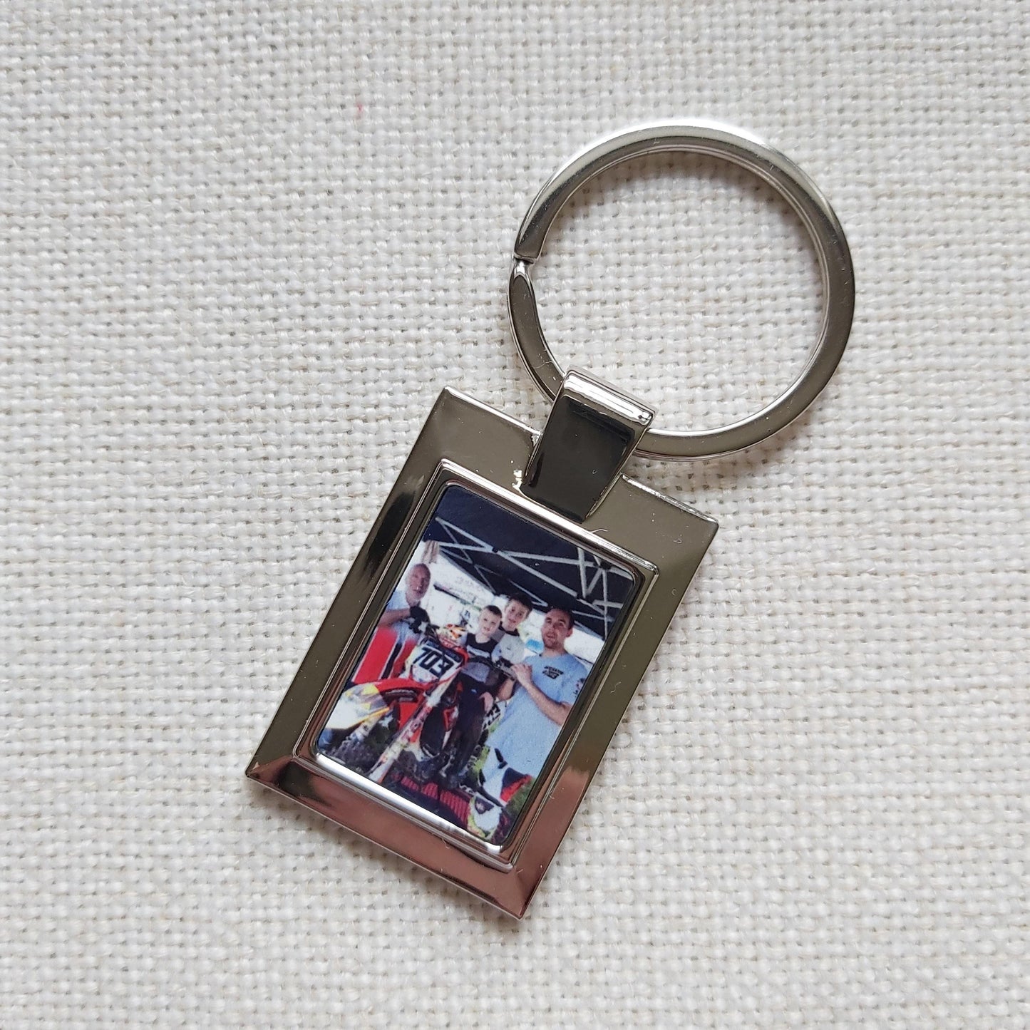 Personalised Metal Photo keying - Sew Tilley