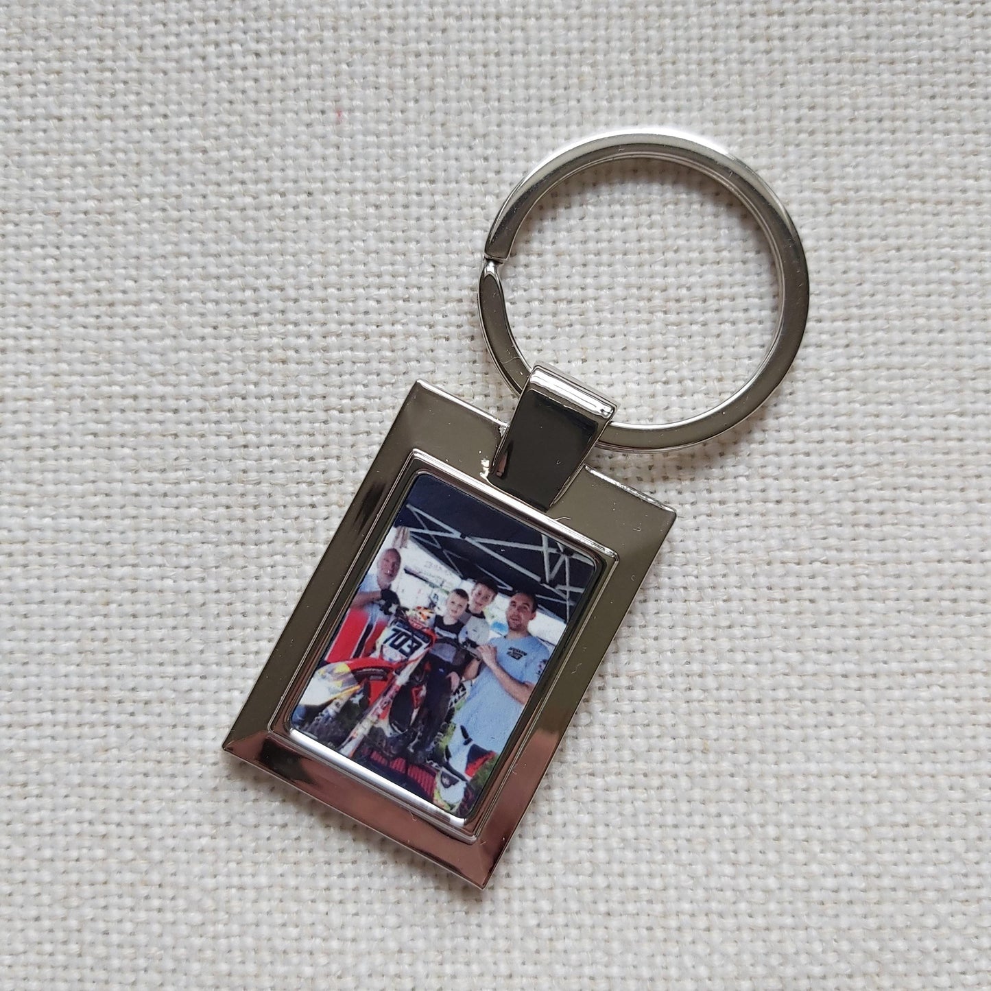 Personalised Metal Photo keying - Sew Tilley