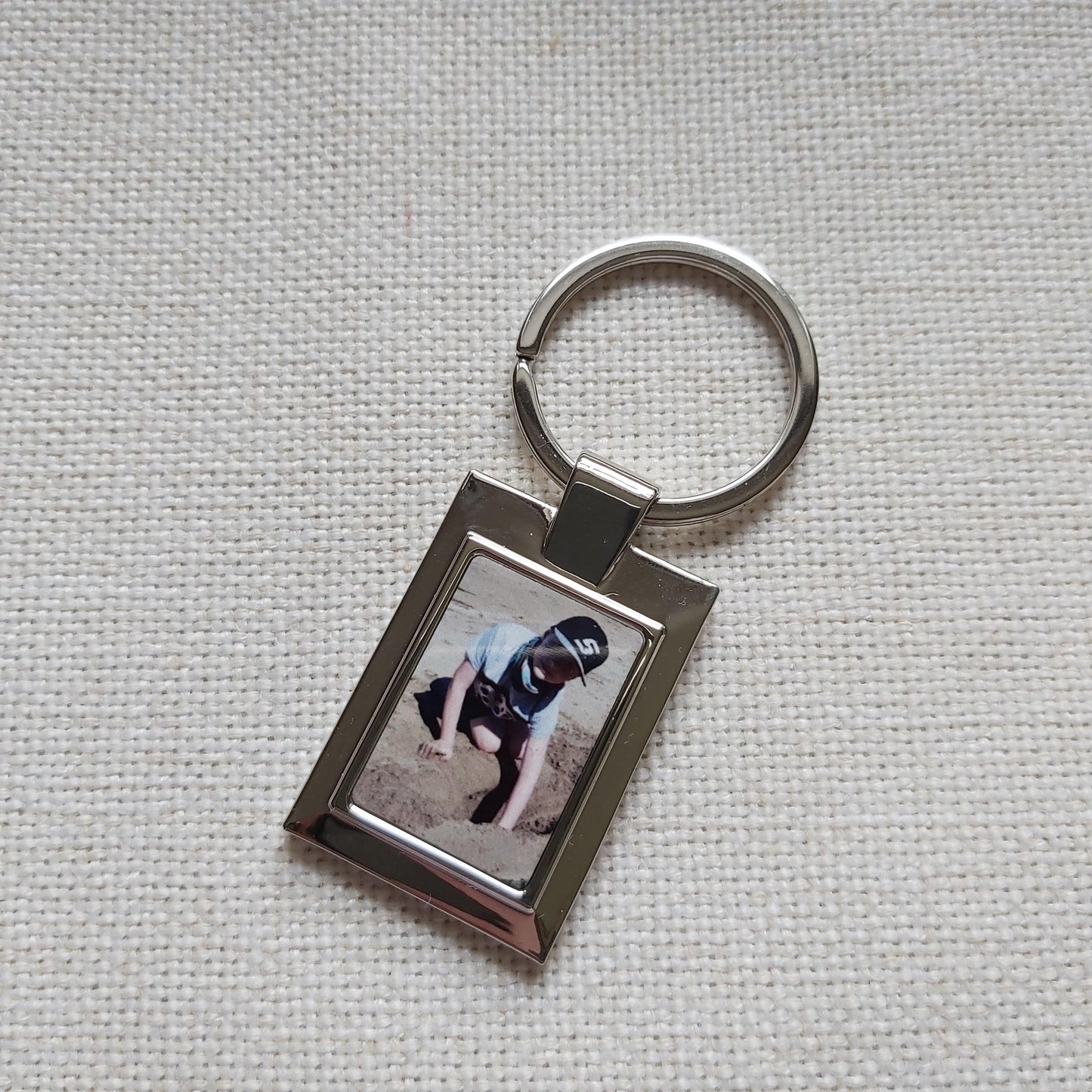Personalised Metal Photo keying - Sew Tilley