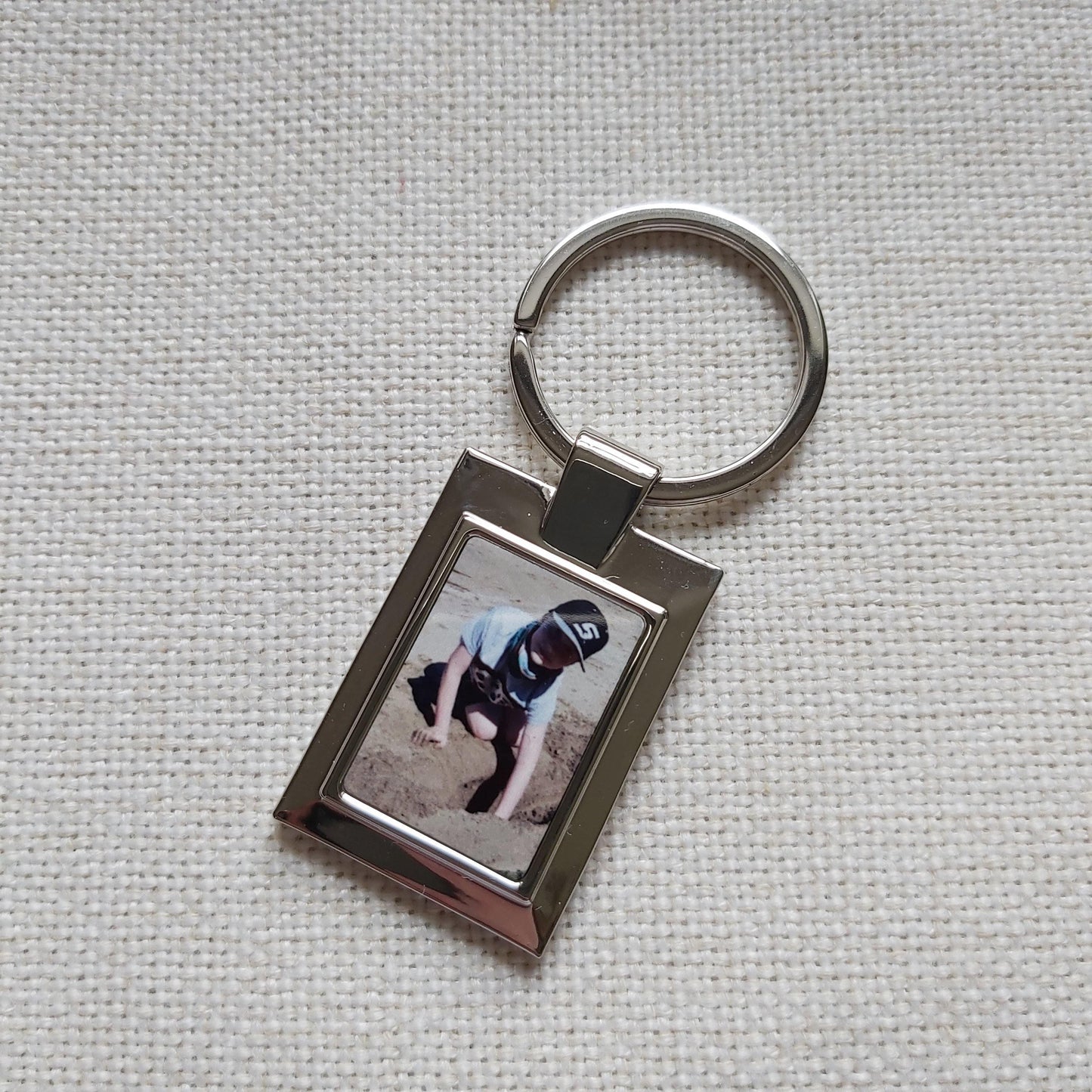 Personalised Metal Photo keying - Sew Tilley