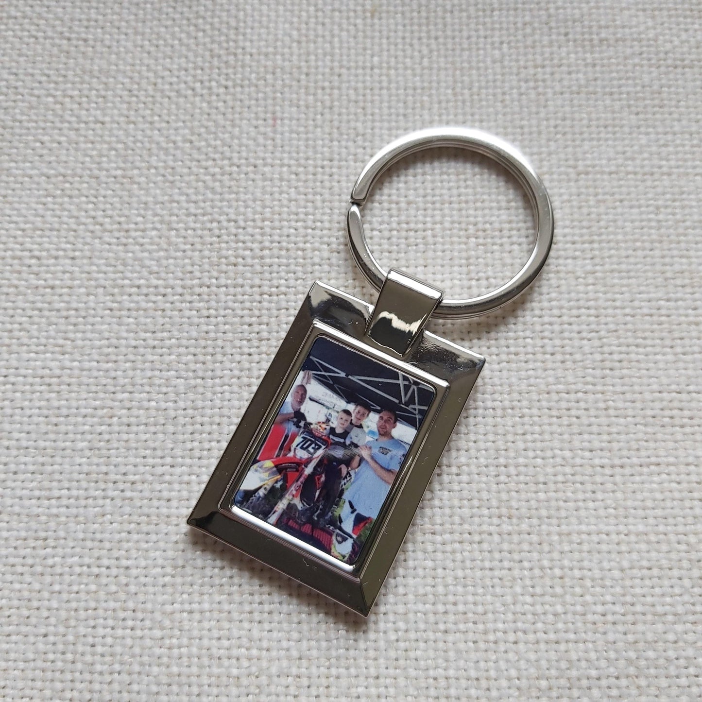 Personalised Metal Photo keying - Sew Tilley