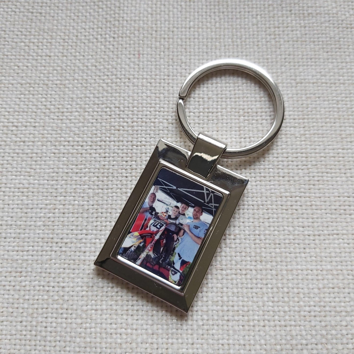 Personalised Metal Photo keying - Sew Tilley