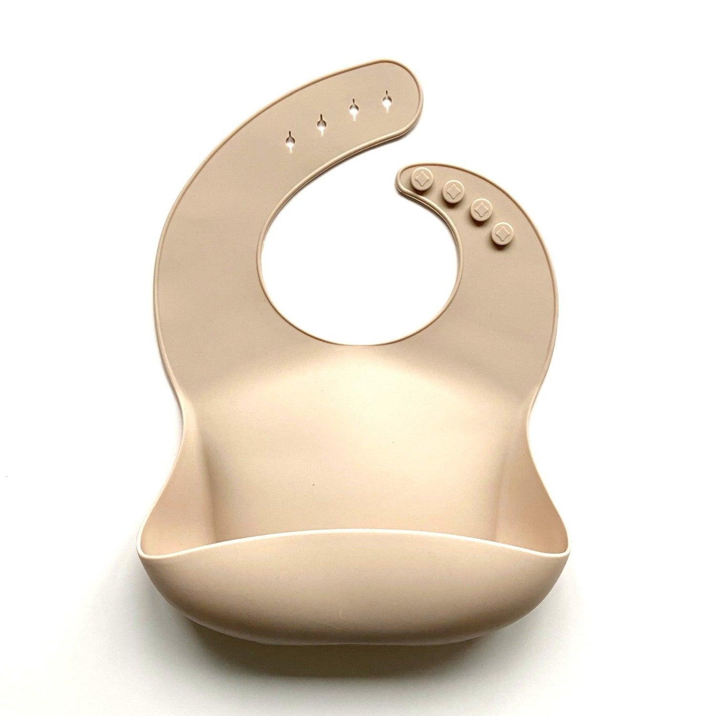 Silicone bib - Oatmeal - Moose and Goose Gifts