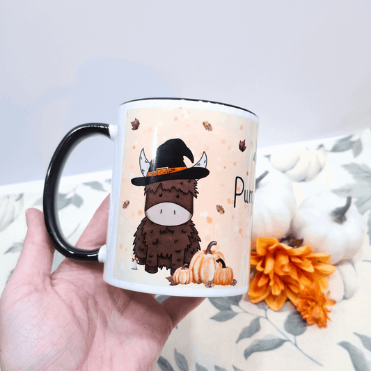 Pumpkin Patch Crew – Halloween Highland Cow Mug