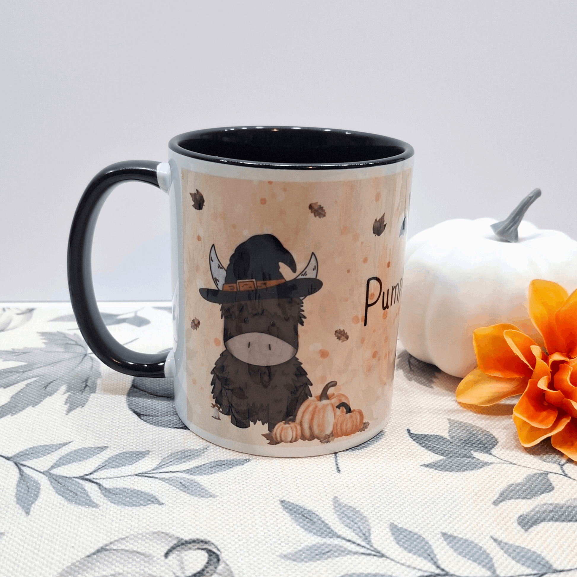 Pumpkin Patch Crew – Halloween Highland Cow Mug