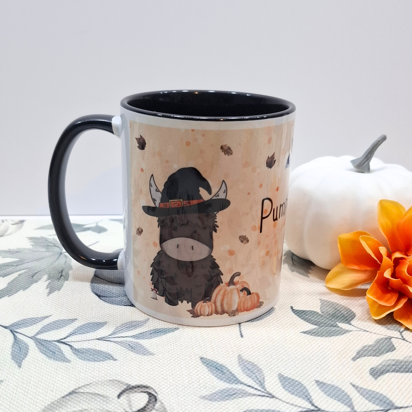 Pumpkin Patch Crew – Halloween Highland Cow Mug