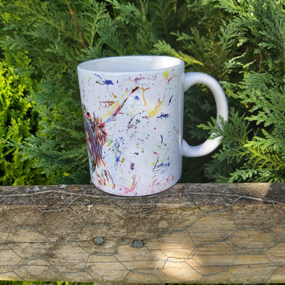 Water colour highland cow mug - Sew Tilley