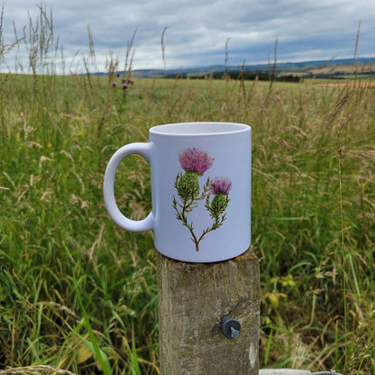 Scottish thistle mug