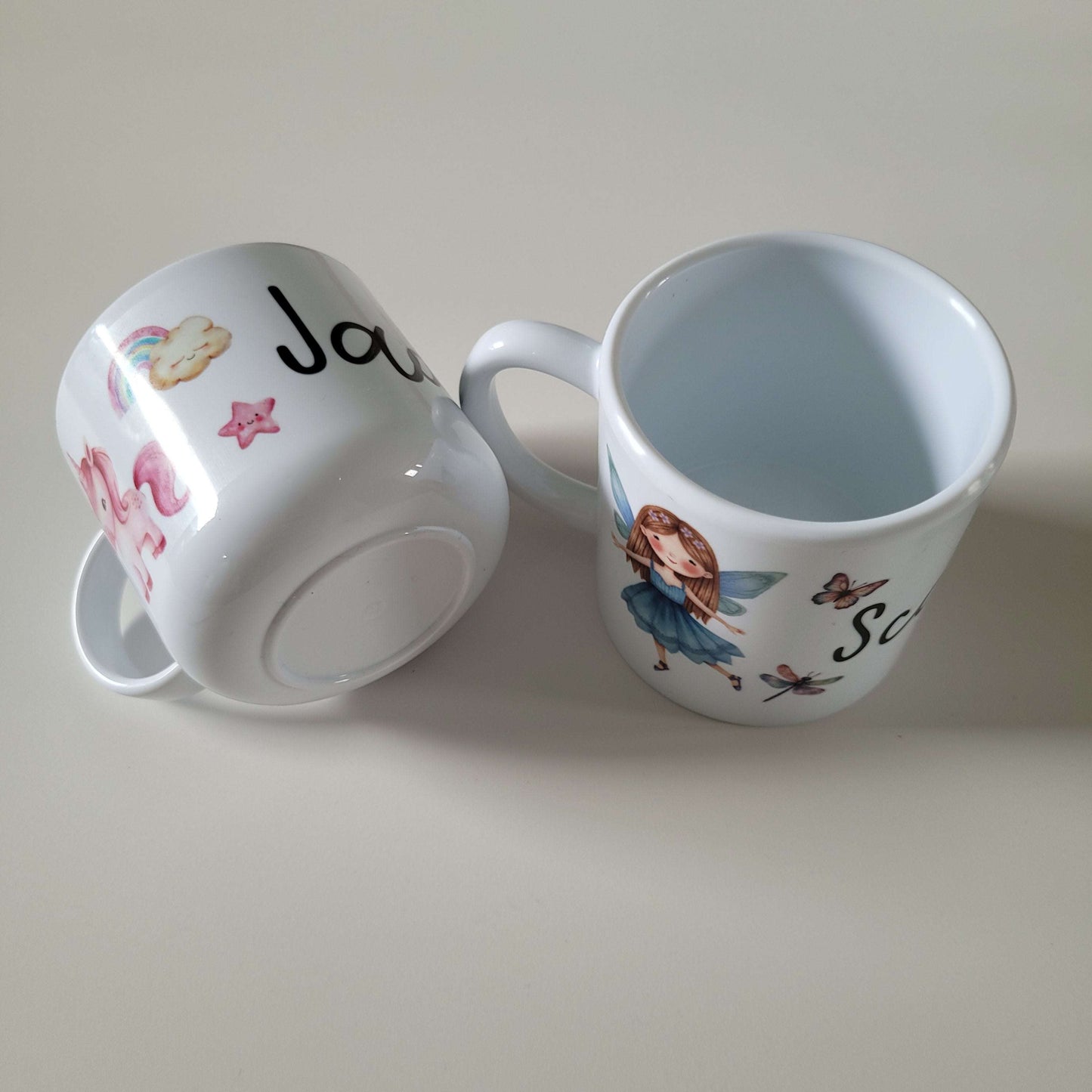 Unicorn Toddler Mug – Personalised 6oz Children’s Mug – Shatterproof Polymer