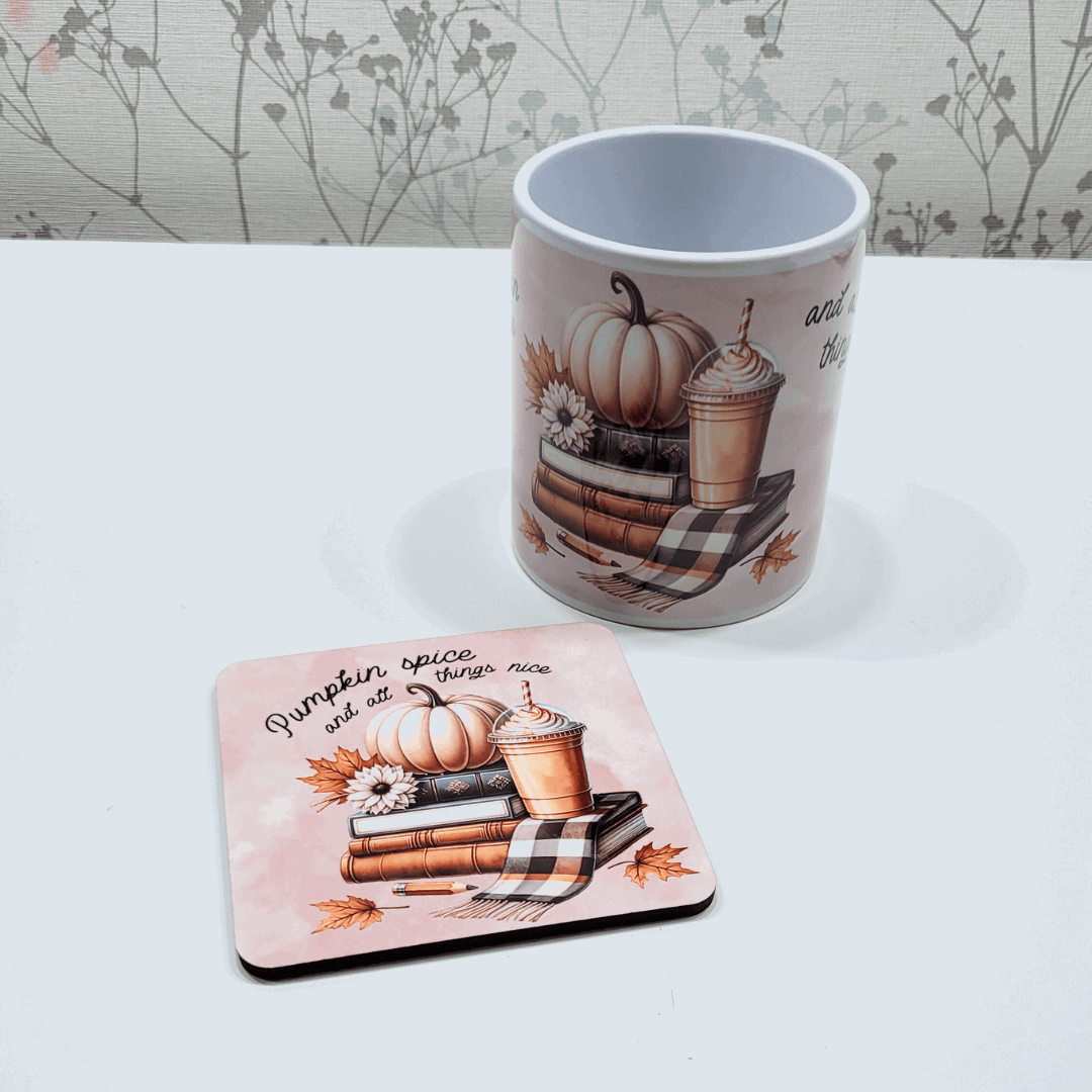 Pumpkin spice coaster – Autumn Vibes for Your Table