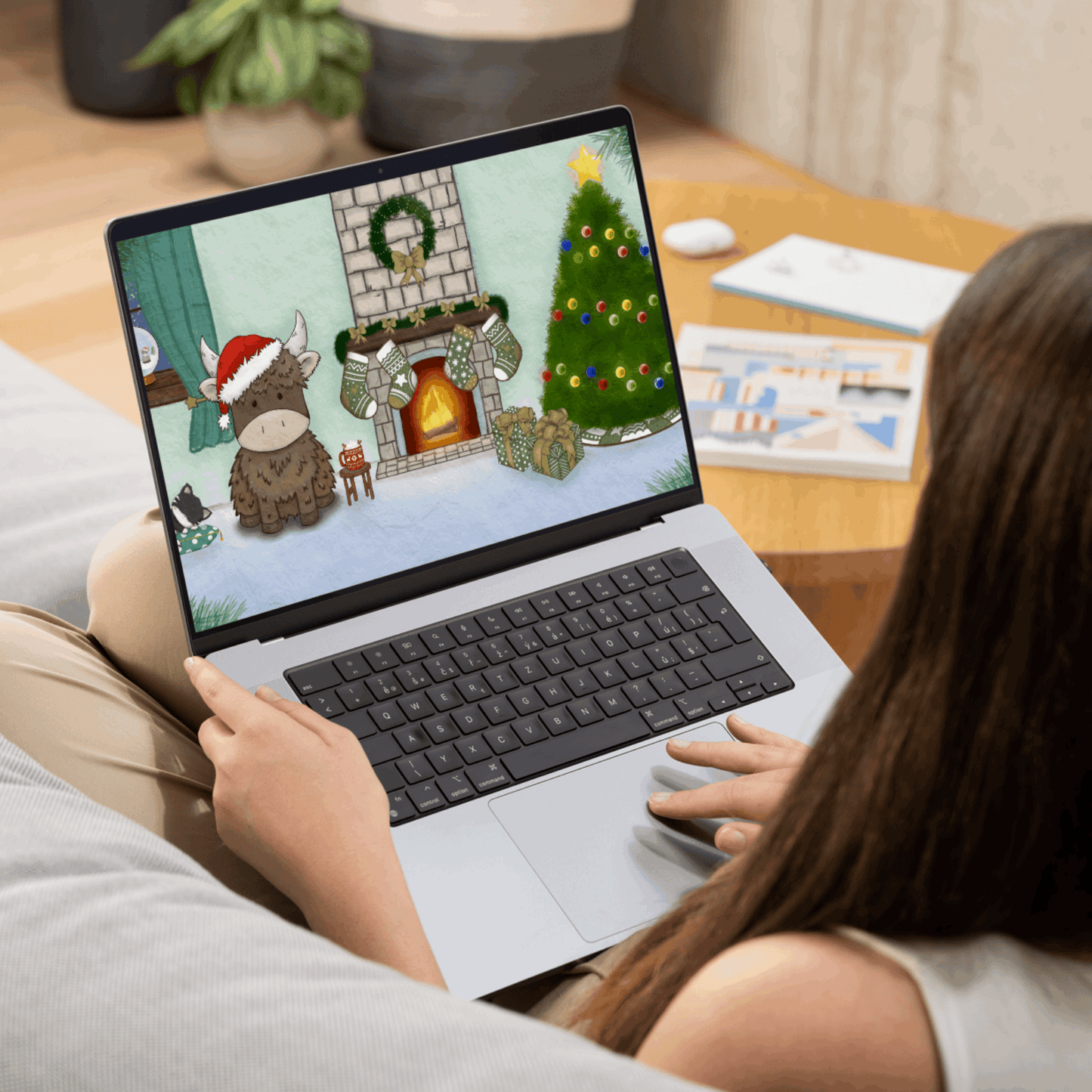 Christmas Collection Digital Wallpaper Set (3 Mobile + 1 Desktop)