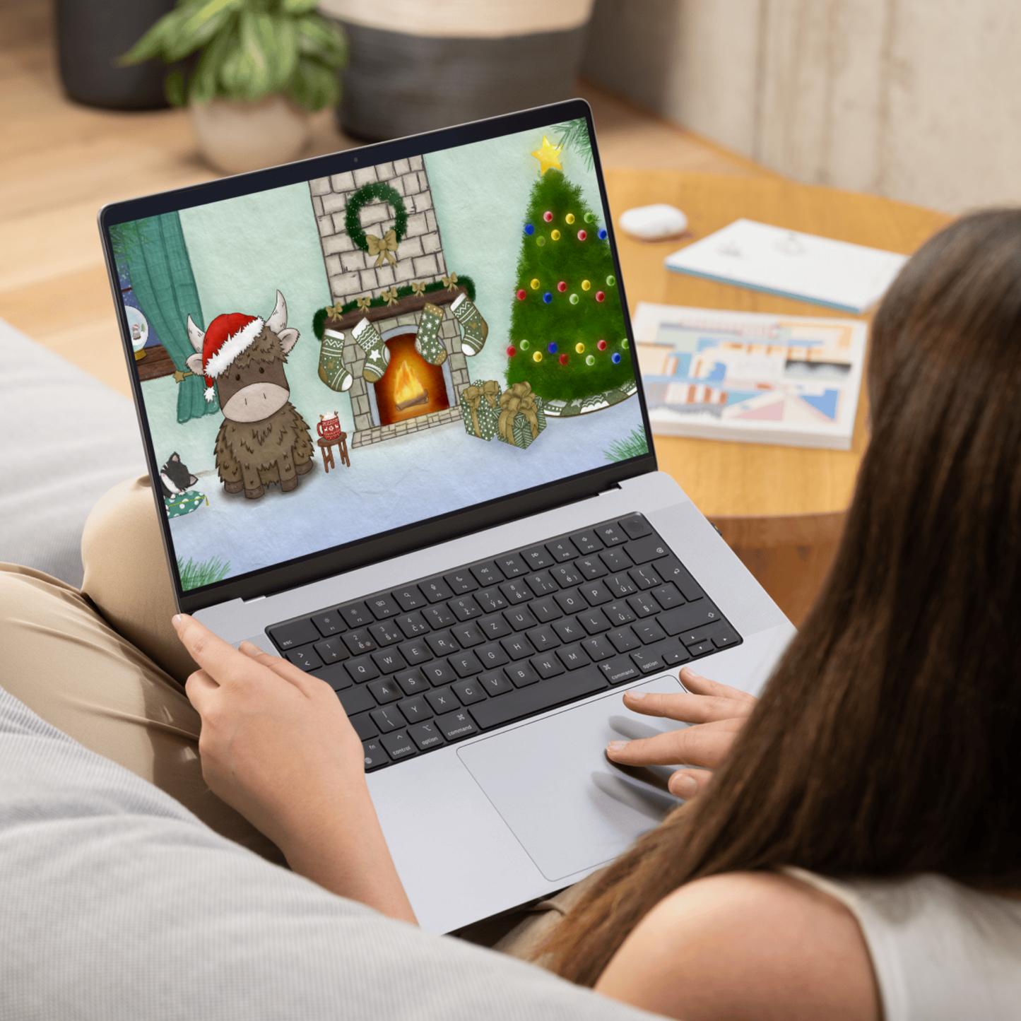 Christmas Collection Digital Wallpaper Set (3 Mobile + 1 Desktop)