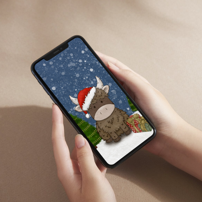 Christmas Collection Digital Wallpaper Set (3 Mobile + 1 Desktop)