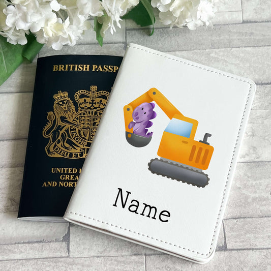Digger passport holder - Personalised Passport cover