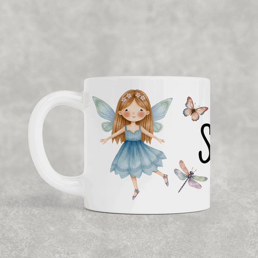 Fairy Toddler Mug – Personalised 6oz Kids Mug – Shatterproof Polymer – Square or Rounded