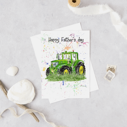 Tractor Father's day card