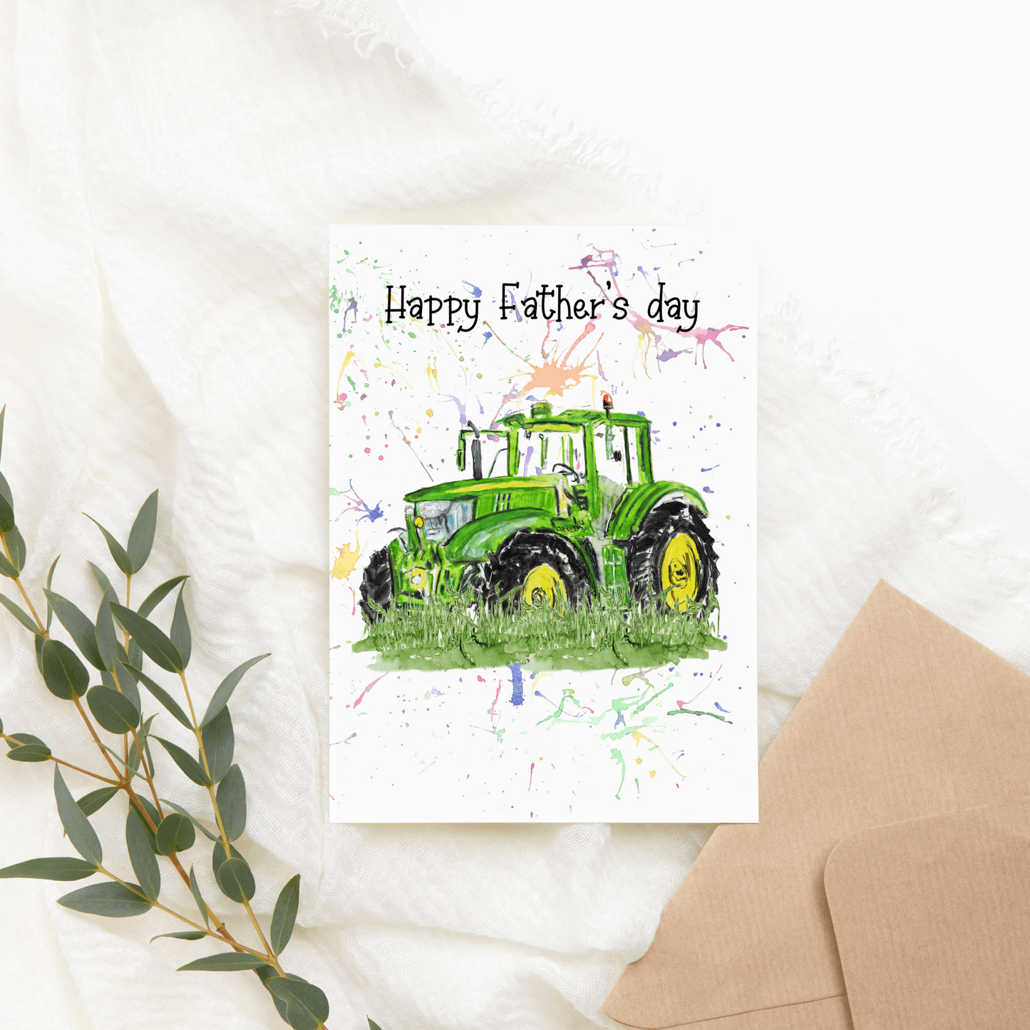 Tractor Father's day card