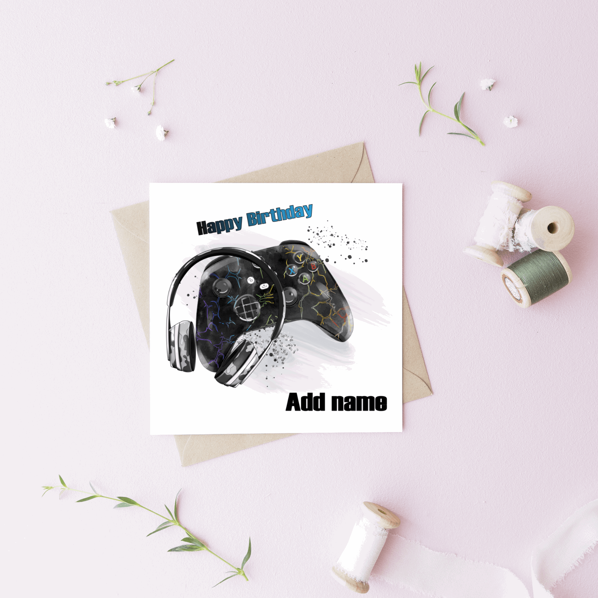 Gamer birthday card - Moose and Goose Gifts