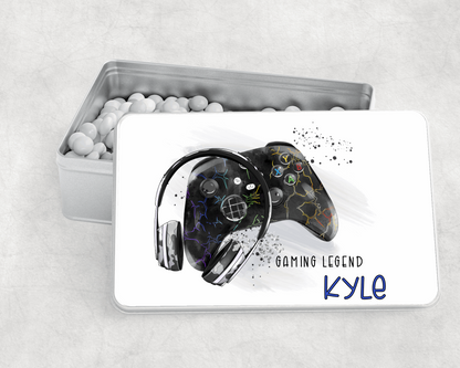Gamer metal tin