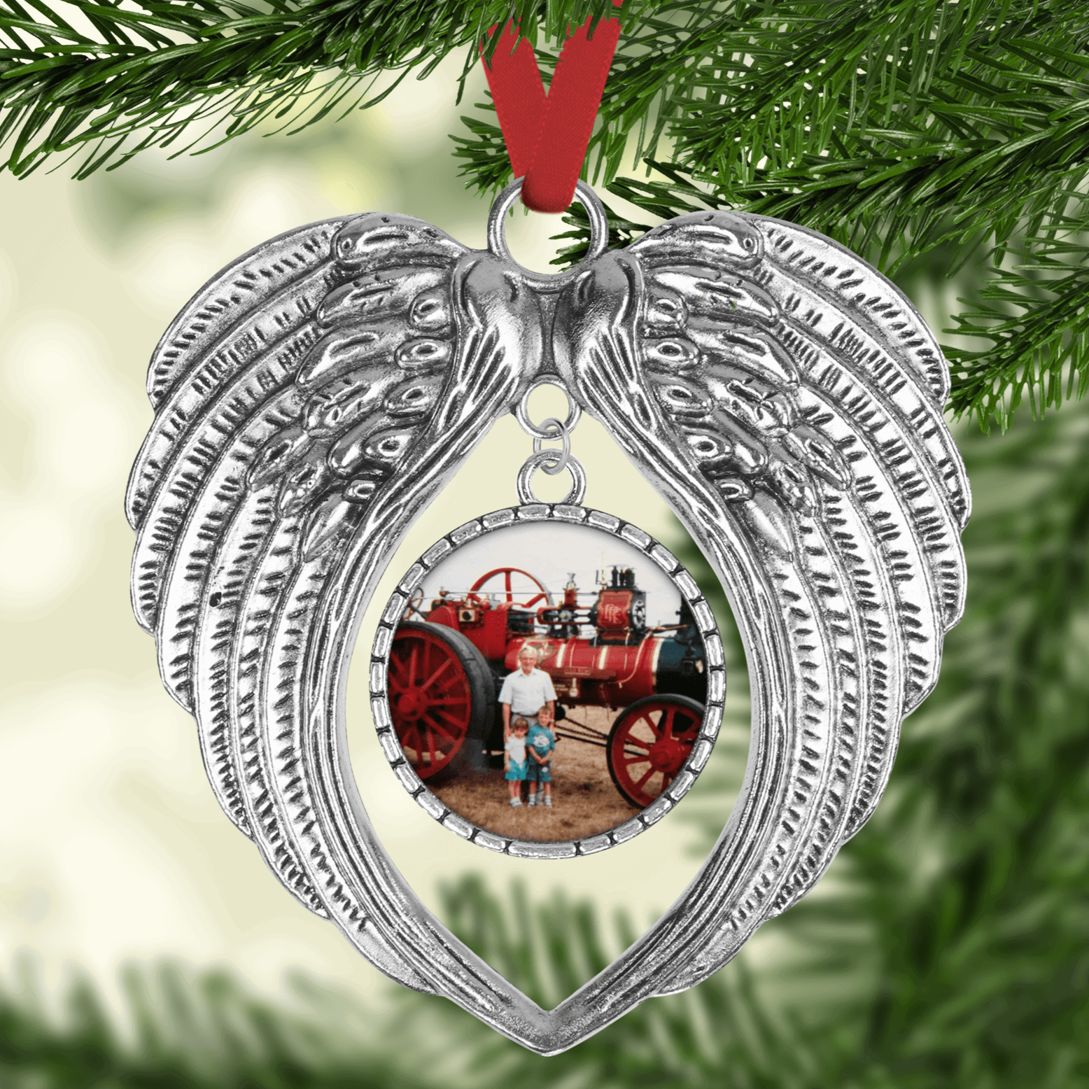 Personalised Christmas Angel wings Decorations