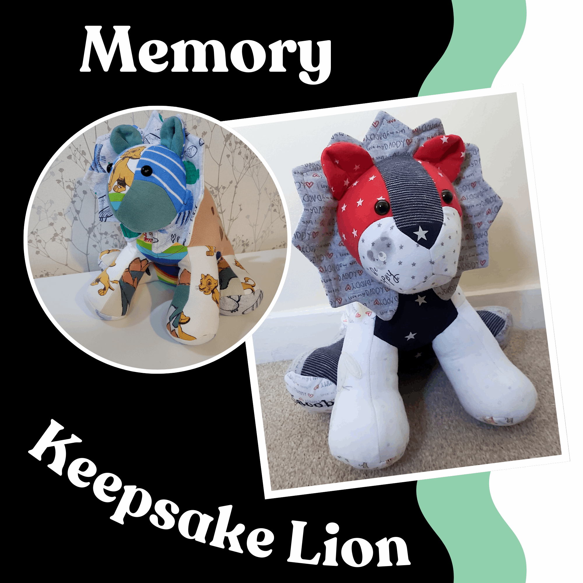 Memory keepsake Lion - personalised keepsake – Moose and Goose Gifts