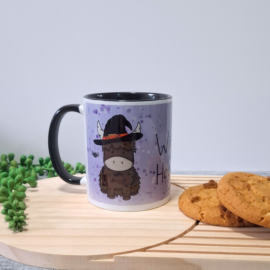Ceramic mug printed with a spooky witching hour fuel design
