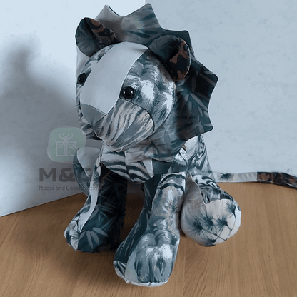 Handmade personalised keepsake lion front view