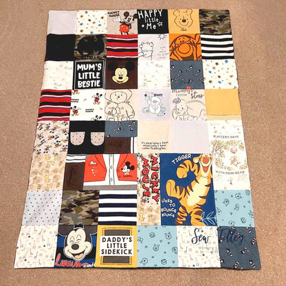 Memory keepsake blanket full view personalised blanket Moose and Goose Gifts