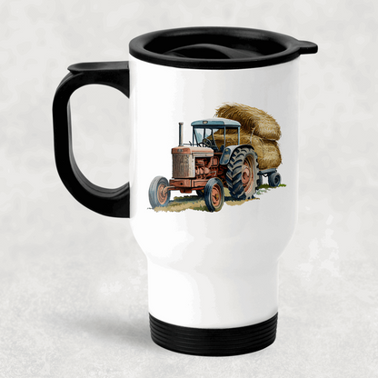 Tractor personalised travel mug